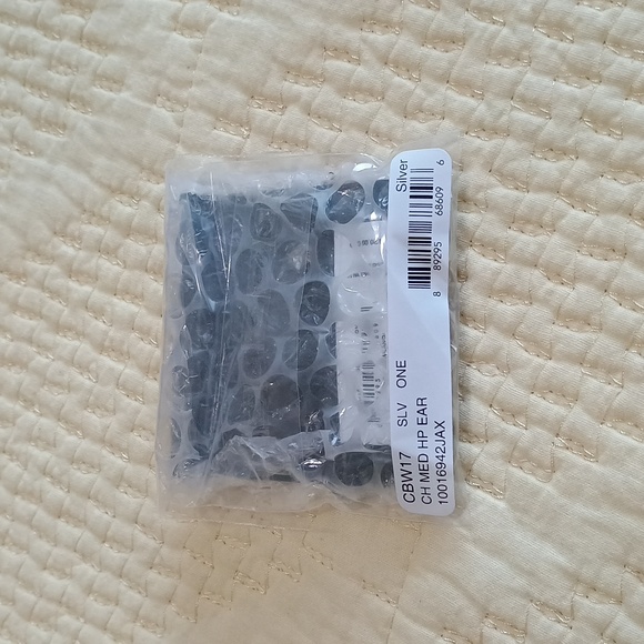 Coach Silver Tone Hoop Earrings - Picture 8 of 8